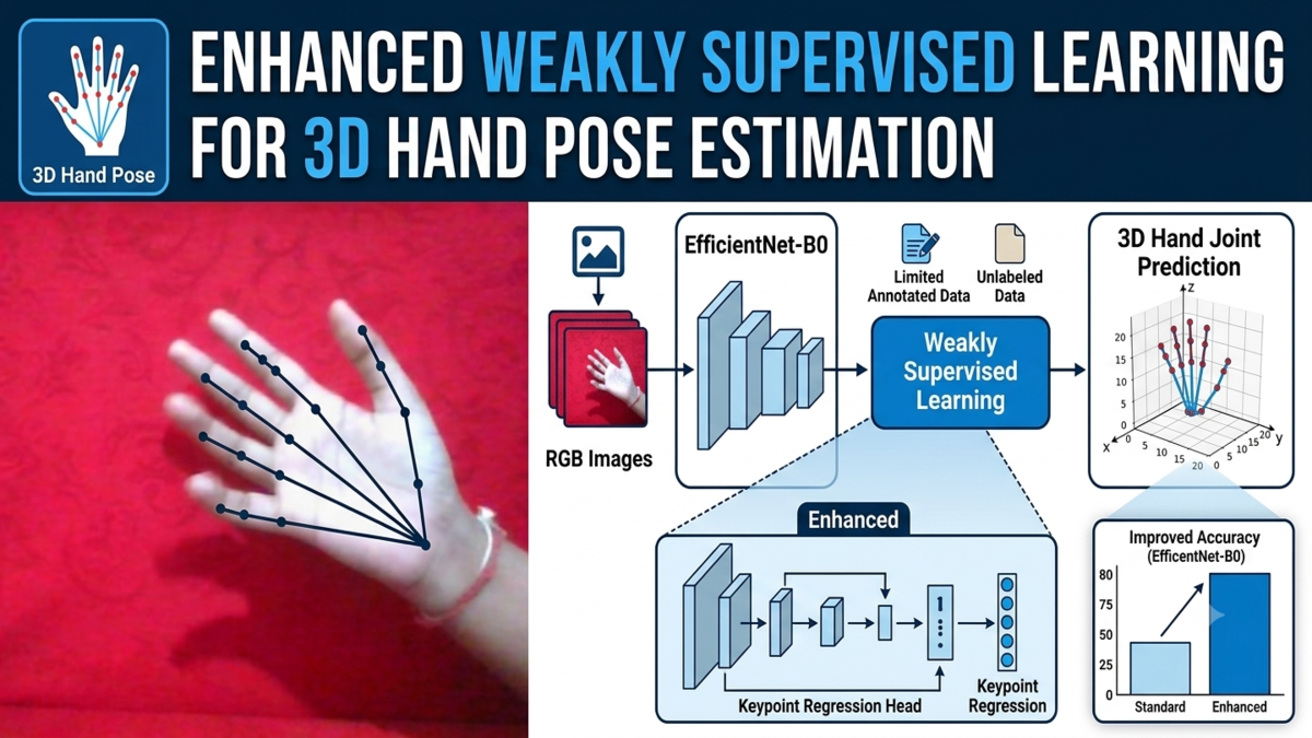 Enhanced Weakly Supervised Learning for 3D Hand Pose Estimation